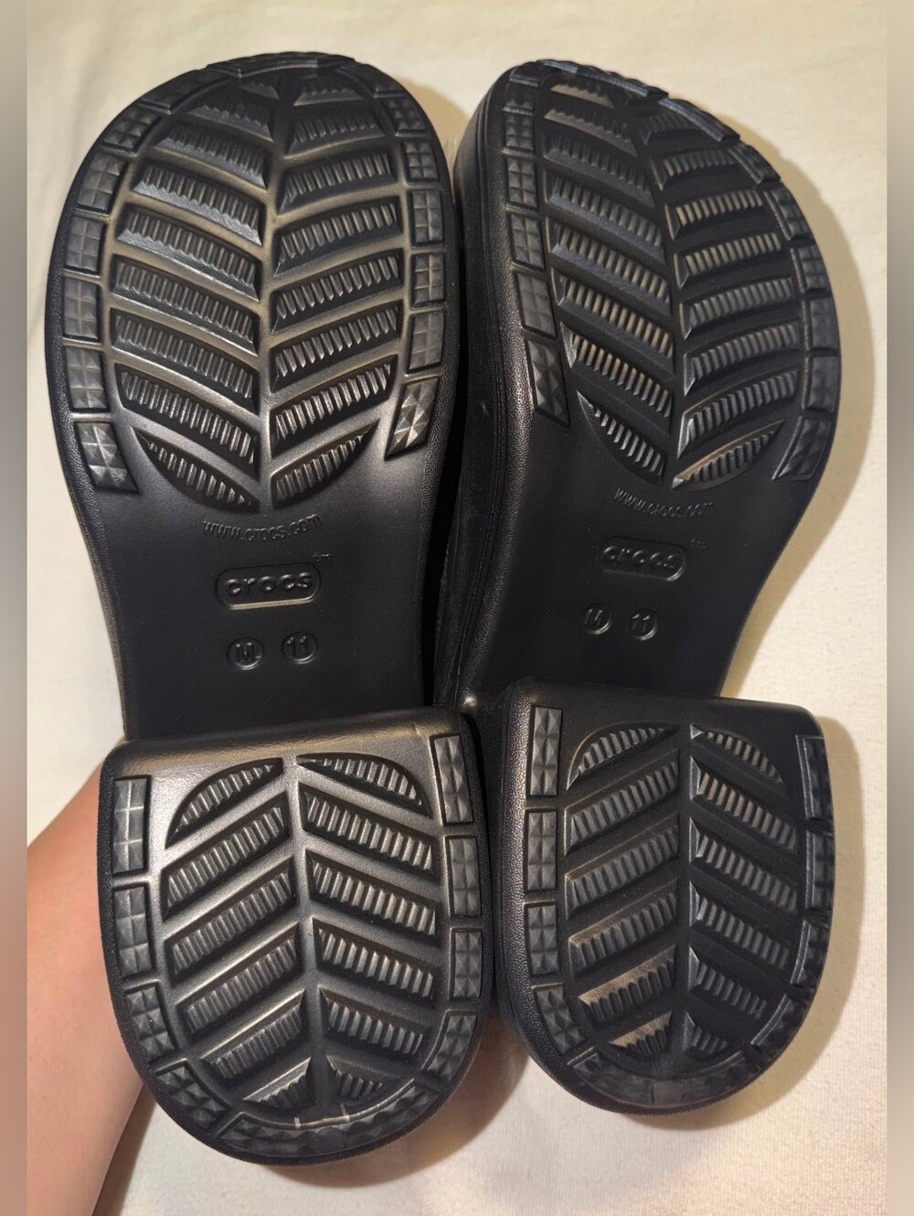 NWT CROCS Black siren Platform Clogs size 11 - Picture 7 of 8
